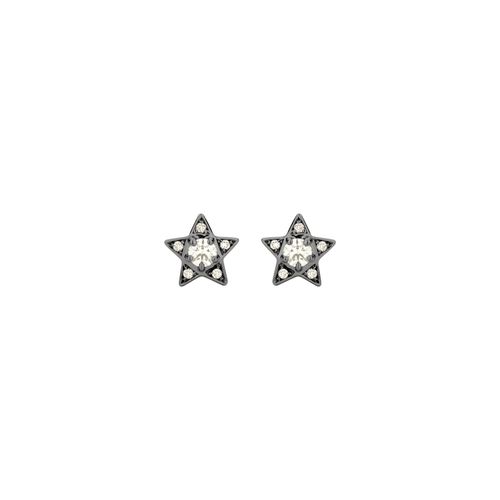 Brinco-Estrela-Mini-em-ouro-branco-18k-com-banho-de-rodio-negro-e-diamantes-light-light-brown-±-035ct