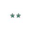 Brinco-Estrela-Mini-em-ouro-branco-18k-com-banho-de-rodio-negro--diamantes-light-light-brown-±008ct-e-esmeralda-±029ct