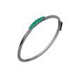 Pulseira-Rock-Star-em-ouro-branco-18k-com-banho-de-rodio-negro-e-esmeraldas-±100CT.-
